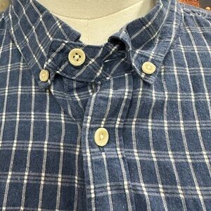 All Saints Blue Plaid Men's Shirt XXLarge